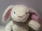 Zabawka pluszak przytulanka: KRÓLIK słodki biało różowy