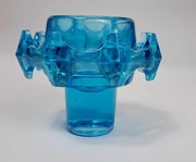 Świecznik szklany diatret Ząbkowice Drost Vintage 