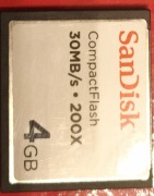 CompactFlash Sandisk 4GB