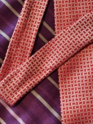 Czerwony we wzór kratka krawat Metamorfosi 