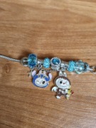 Bransoletka z chramsami Labubu 