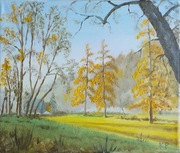 W Ojcowie  olej na płótnie 30 x 25 cm