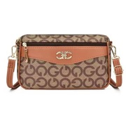 Nowa damska torebka listonoszka, regulowany pasek, Brązowa