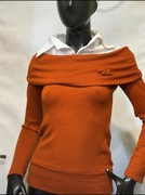 Damski sweter z kołnierzykiem 