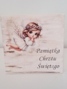 Pudełko na pieniądze Pamiątka Chrztu Świętego Handmade Prezent 