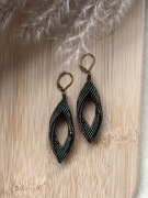 Kolczyki z japońskich koralików.