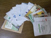 Worki strunowe mocne 14 sztuk głównie papierowo - aluminiowe