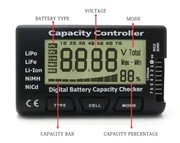 CellMeter 7 - Miernik pakietów LiPo LiIon LiFe NiCd NiMH, tester.