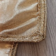 **WIELKI wieczorowy SZAL złota TAFTA brokat 190x85 1950+