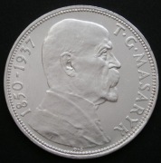 Czechosłowacja 20 koron 1937 - Tomas Masaryk - srebro
