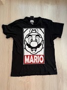 Męska czarna Koszulka Super Mario Nintendo Cropp rozmiar L