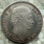 Niemcy, Bawaria Ludwik II Talar (Vereinstaler) Monachium żelazo