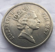 FIDŻI Fiji 20 Centa 1987 ŁADNA