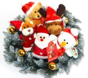 ŚWIĄTECZNE MASKOTKI 20 CM BAŁWANEK MIKOŁAJ NOWE