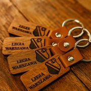 BRELOK NA SKÓRZANYM PASKU LEGIA WARSZAWA 