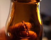 PRL 1966 Butelka po Kefirze 0,25l Sygnowana z Logo ZSML w Szkle