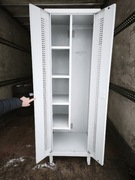 Szafa gospodarcza, BHP, stalowa, masywna, solidna z półkami 195x60x50