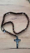 ręcznie pleciony różaniec z cudownym medalikiem