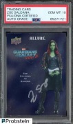 Zoe Saldana Star Trek, MARVEL Gamora trade card autograf PSA 10