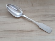 ŁYŻKA OBIADOWA SREBRO 12 ŁUTÓW NIEMCY MONOGRAM 23cm XIXw
