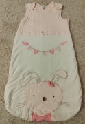 Różowy śpiworek TU kids 6-12 mies 68-80 cm króliczek