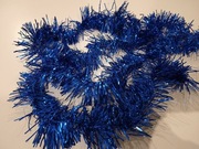 2-pak niebieskich łańcuchów choinkowych - girlanda świąteczna