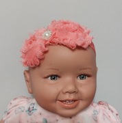 Łososiowa opaska z ozdobą