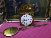 Piękny zegar wahadłowy wiszący antyk