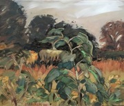 Obraz olejny-Pole słoneczników 