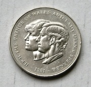 25 pens 1981 Ślub Karola i Diany  (2) Stan !! WYPRZEDAŻ 