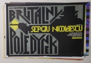 Plakat filmowy Brutalny pojedynek. Krajewski '81