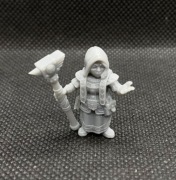 krasnoludka kapłanka, figurka rpg druk 3d, podstawka 25 mm