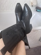 Skórzane kowbojki vintage 