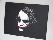 Joker Obraz ręcznie grawerowany ... Stal Metal