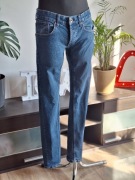 Spodnie męskie slim fit rurki niebieskie jeans j.hart &bros