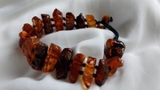 Bransoletka BURSZTYNOWA :) Piękna, nietuzinkowa, UNISEX.