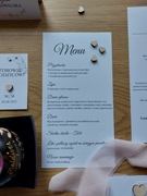 Menu weselne/komunijne, ślub, wesele, komunia, chrzciny, papeteria