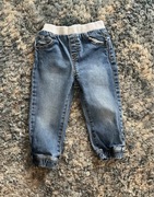 Nutmeg spodnie dziecięce jeansowe 86 cm dżinsowe joggery jeansy dżinsy