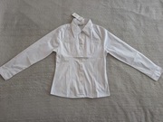 Nowa elegancka biała ecru bawełniana koszula Mikom 46 ok. 38 - 40