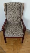 Fotel tapicerowany, rozkładany 
