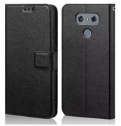 POKROWIEC ETUI KABURA LG G6 Z KLAPKĄ NA MAGNES CZARNY