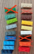 LEGO 3622 cegła 1x3 - mix kolorów (2szt)