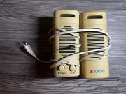 Retro głośniki 3,5 mm SUNDIO lata 2000.