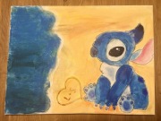 Stich - płótno 40x30, pastela