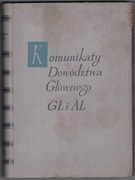 Komunikaty dowództwa głównego Gwardii Ludowej i AL