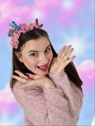 Opaska z cukierkami świąteczna na głowę kostium Boże Narodzenie Candyland