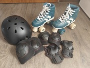 Wrotki Oxelo 35 Kask Ochraniacze Decathlon