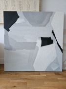 Obraz abstrakcja japandi 110x110cm