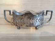 POLSKA CUKIERNICA WKŁAD SZKLANY SREBRO PRÓBA 3 KRAKÓW