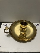 świecznik antyczny vintage złoty kolor